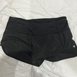 Lululemon black speed shorts